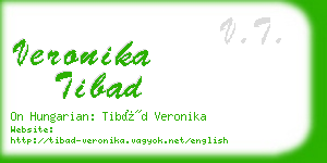 veronika tibad business card